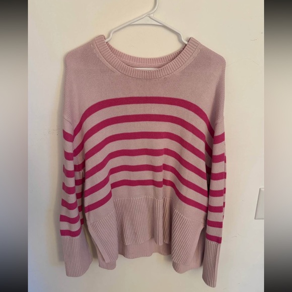 GAP Sweaters - Gap 24/7 Split-Hem Stripe Sweater